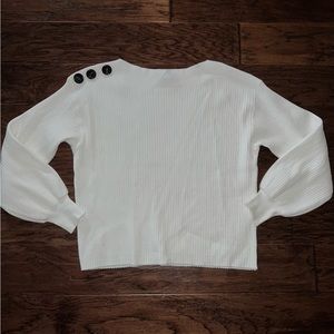 Black buttoned long sleeve top